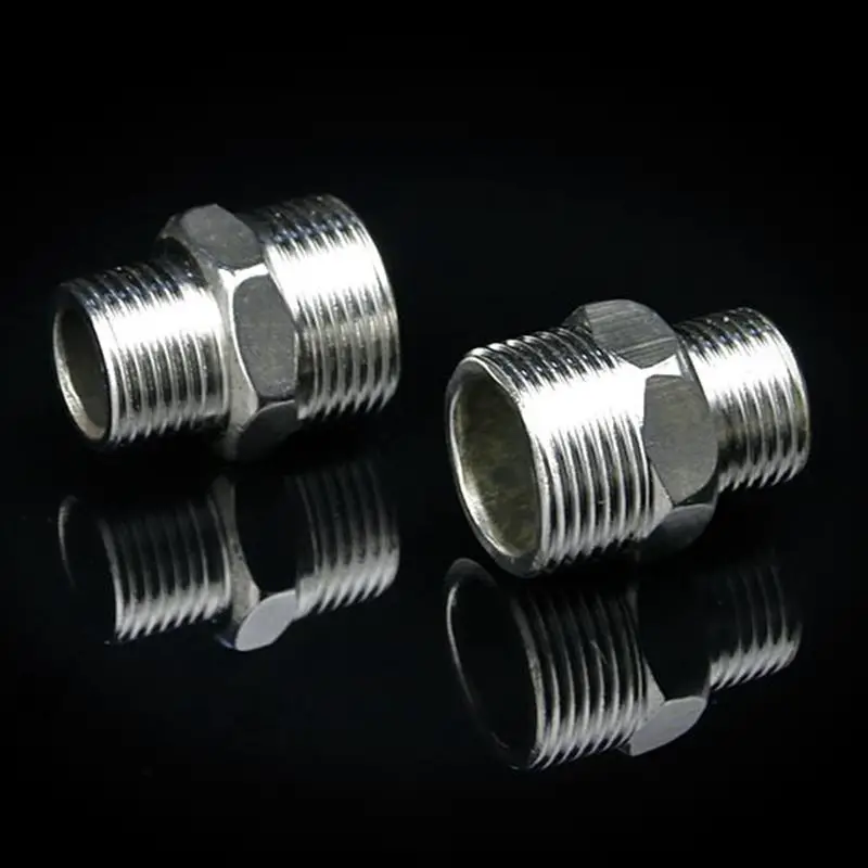 1/2" to 1/2" BSP Male Thread Thick Equal Pipe Fitting 201 Stainless Steel Hose Straight Connector
1/2" to 1/2" BSP Male Thread Thick Equal Pipe Fitting 201 Stainless Steel Hose Straight Connector