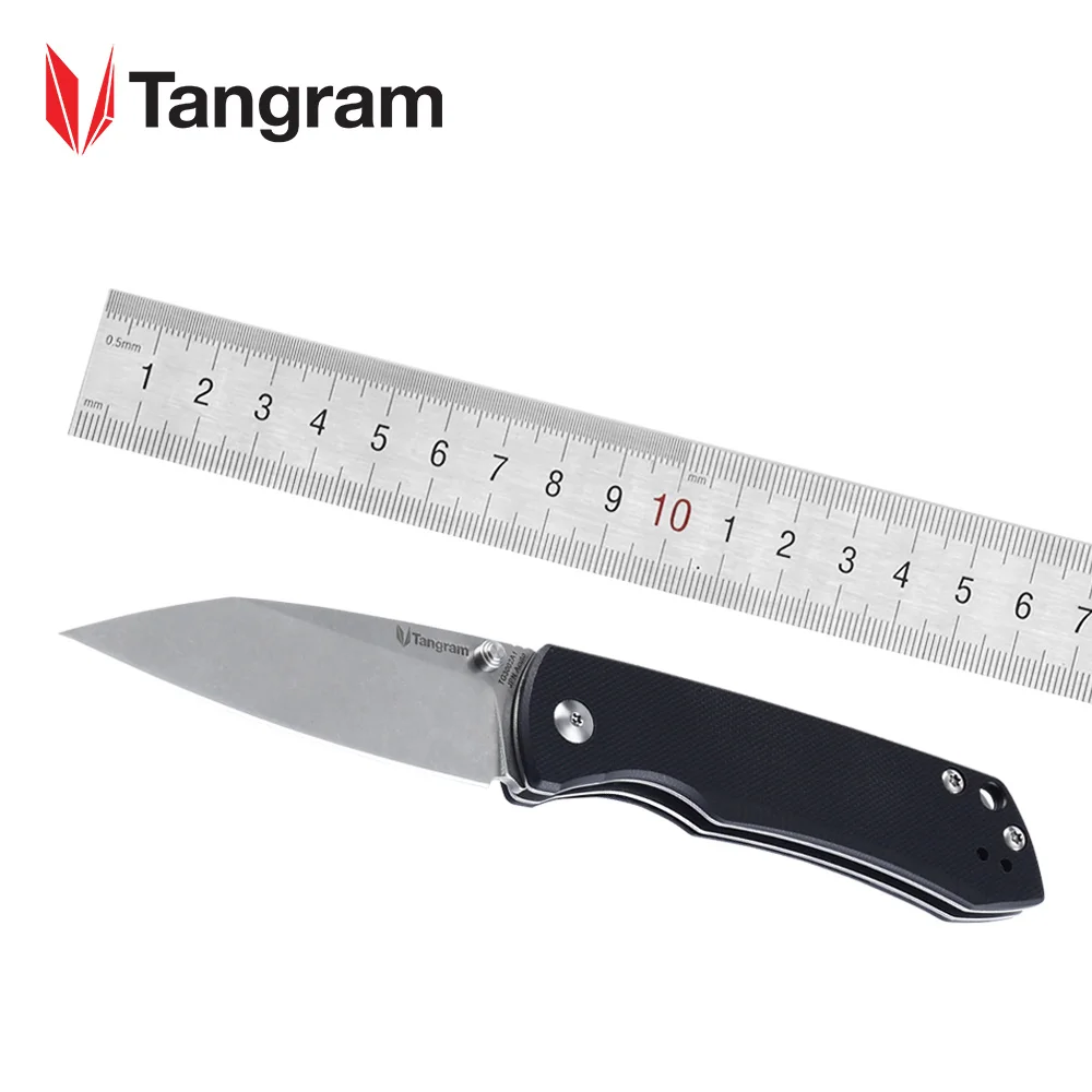 Складной нож от TANGRAM лучший тактический походный материал рукоятки G10 гладкий