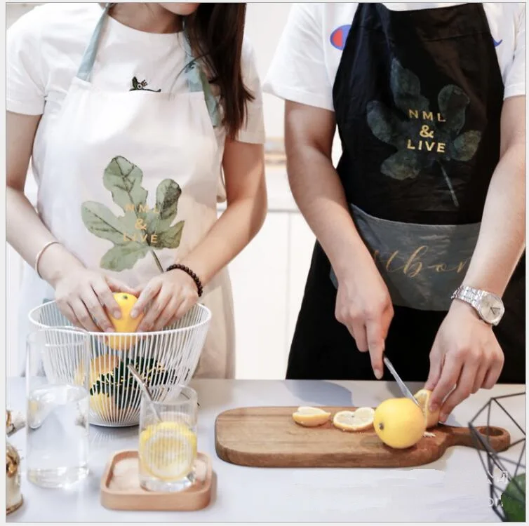 Cotton Apron With Leaf Printing Adult Woman Bibs Home Cooking Baking Coffee Shop Cleaning Aprons Kitchen Accessory
Cotton Apron With Leaf Printing Adult Woman Bibs Home Cooking Baking Coffee Shop Cleaning Aprons Kitchen Accessory