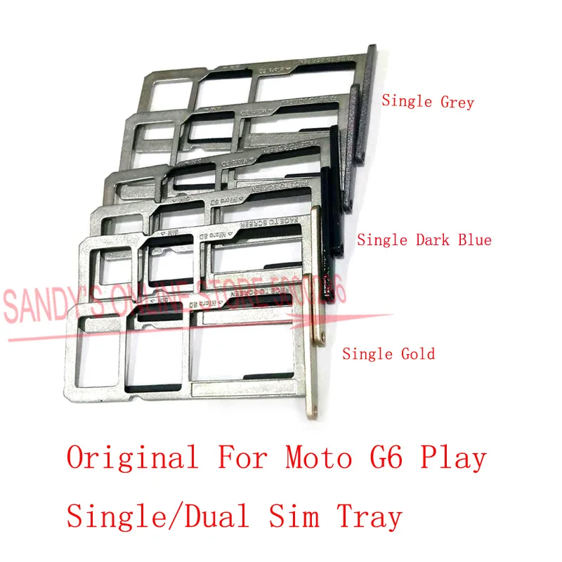 1 Pcs/Lot Original Single Dual Sim Card Adapters For Motorola Moto G6 Play Micro Sim SD Card Slot Tray Replacement Parts
1 Pcs/Lot Original Single Dual Sim Card Adapters For Motorola Moto G6 Play Micro Sim SD Card Slot Tray Replacement Parts