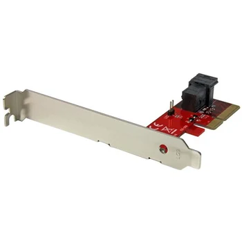 StarTech.com x4 PCI Express to SFF-8643 Adapter for PCIe NVMe U.2 SSD, PCIe, SAS, Full-height / Low-profile, PCIe 3.0, Red, CE,
StarTech.com x4 PCI Express to SFF-8643 Adapter for PCIe NVMe U.2 SSD, PCIe, SAS, Full-height / Low-profile, PCIe 3.0, Red, CE,