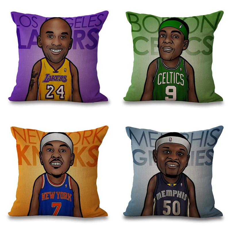 NBA Star Cushion Cover Bryant pillows Creative Basketball James Throw Pillowcase USA Sports James Square Almofadas Cushion Cas
NBA Star Cushion Cover Bryant pillows Creative Basketball James Throw Pillowcase USA Sports James Square Almofadas Cushion Cas