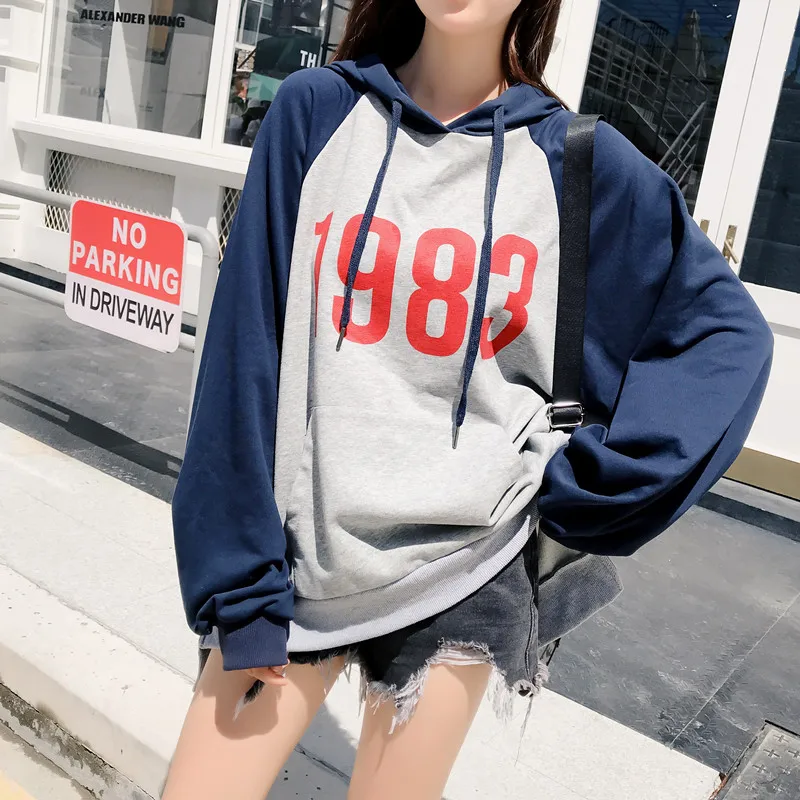 Korean Fashion Numeral Printing Stitching Hoodies Schoolgirl Autumn Ulzzang Harajuku loose Streetwear Pullover Hooded Sweatshirt
Korean Fashion Numeral Printing Stitching Hoodies Schoolgirl Autumn Ulzzang Harajuku loose Streetwear Pullover Hooded Sweatshirt
