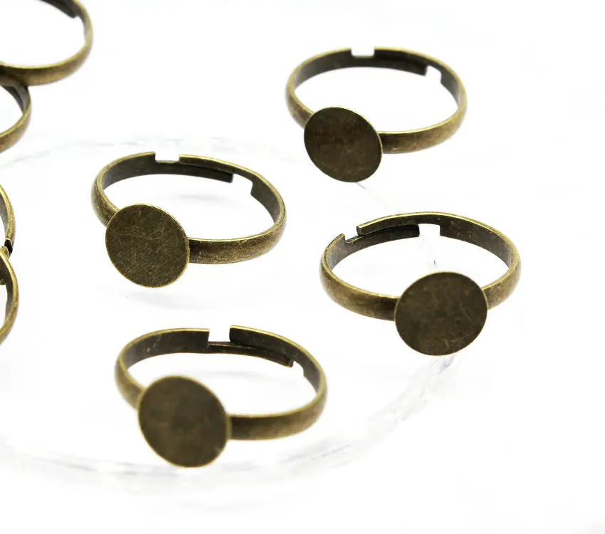 200pcs Adjustable Ring Blanks Bronze Antique Brass Tone for Cabochons Jewellery Making Jewelry pad size 8mm
200pcs Adjustable Ring Blanks Bronze Antique Brass Tone for Cabochons Jewellery Making Jewelry pad size 8mm