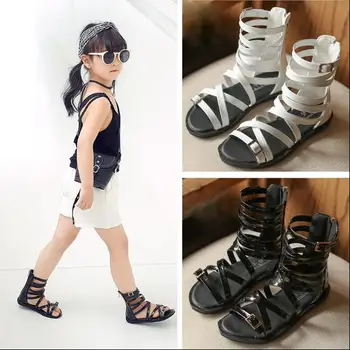 Rome high help sandals 2018 new Korean summer children's soft bottom zipper princess shoes little girl baby shoes
Rome high help sandals 2018 new Korean summer children's soft bottom zipper princess shoes little girl baby shoes