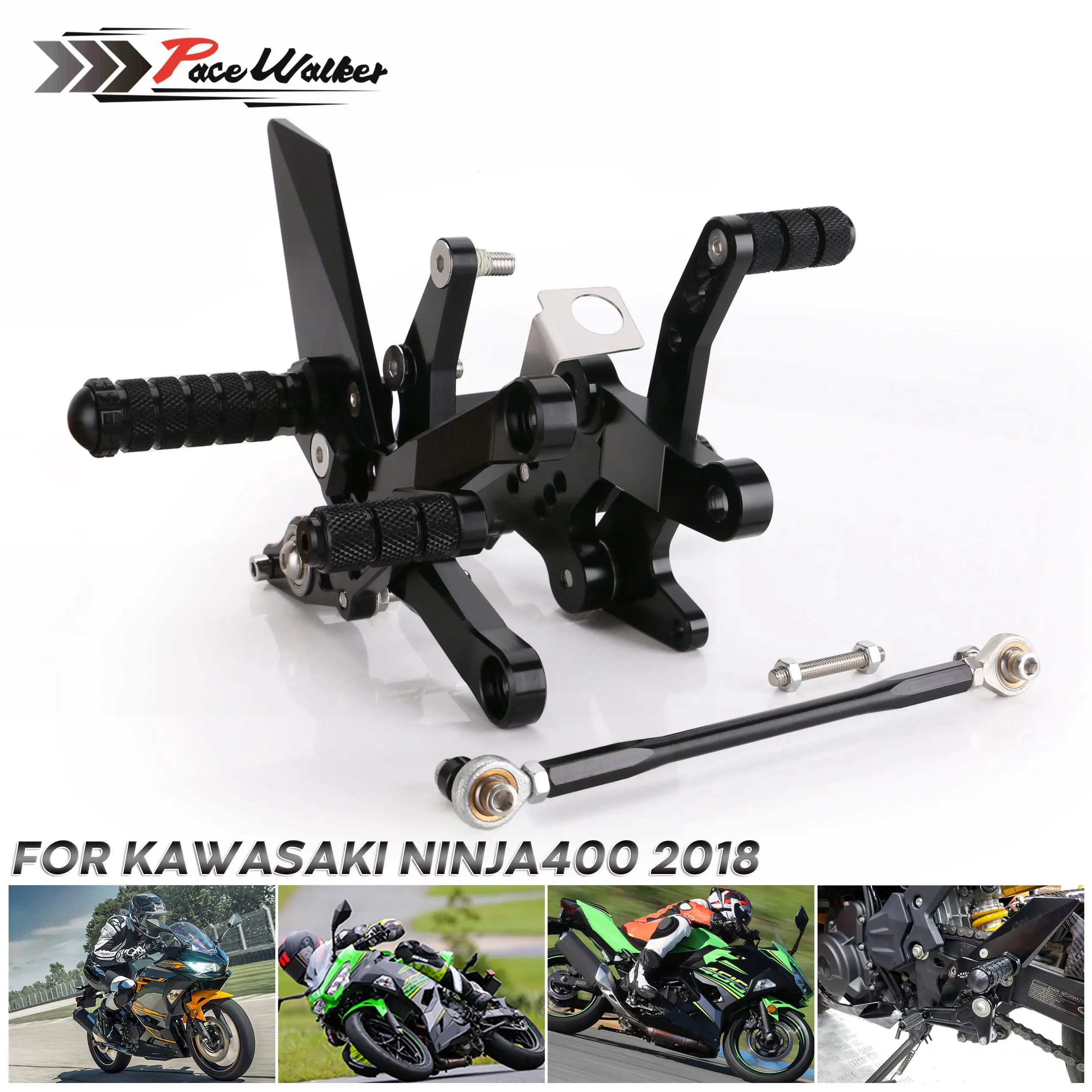 CNC For Kawasaki Ninja400 2018 Motorcycle Accessories CNC Aluminum Adjustable Rear Sets Rearset Footrest Foot Rests Pegs
CNC For Kawasaki Ninja400 2018 Motorcycle Accessories CNC Aluminum Adjustable Rear Sets Rearset Footrest Foot Rests Pegs