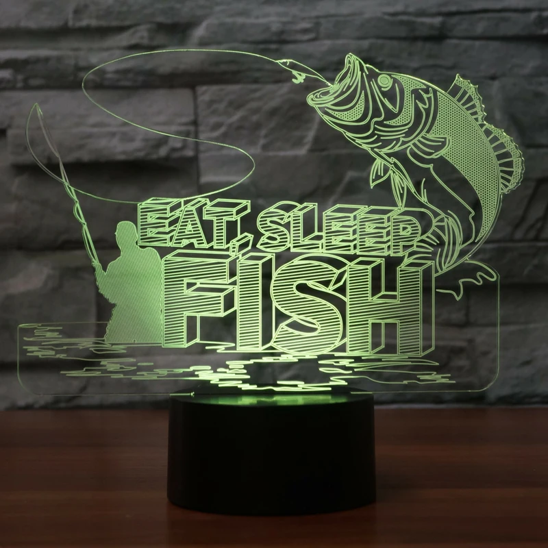 3D LED Big Fishs To Catch Table Lamp 7 Colors Changing USB Night Light Bedroom Decor Light Fixture For Fishing Enthusiasts Gifts
3D LED Big Fishs To Catch Table Lamp 7 Colors Changing USB Night Light Bedroom Decor Light Fixture For Fishing Enthusiasts Gifts