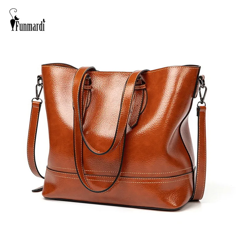 FUNMARDI Big Bag Women's Handbag Oil Wax Leather Shoulder Bag Casual Tote Bag Solid Color Crossbody Bags For Women 2019 WLHB1963
FUNMARDI Big Bag Women's Handbag Oil Wax Leather Shoulder Bag Casual Tote Bag Solid Color Crossbody Bags For Women 2019 WLHB1963