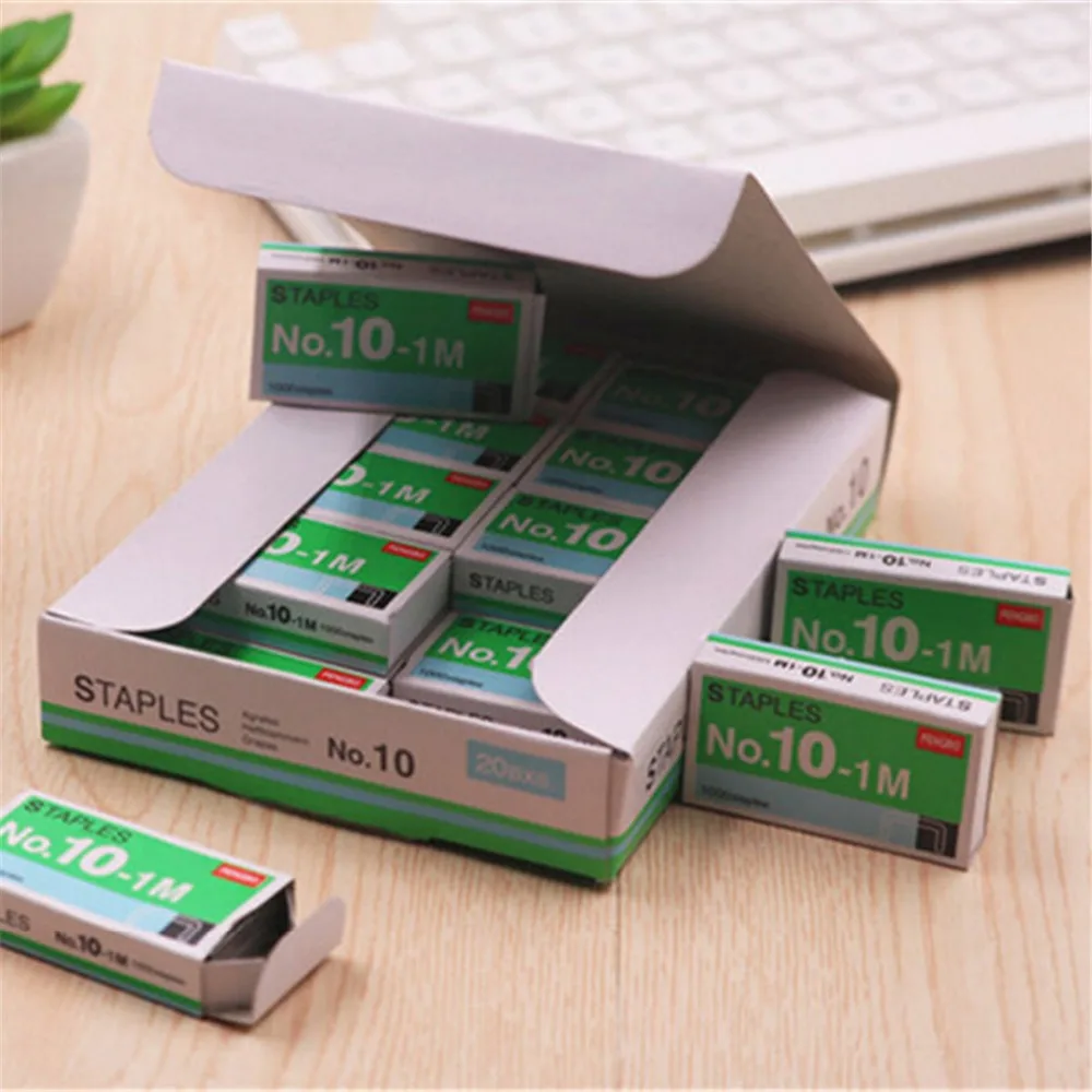 20 Packs/lot Mini Staples No. 10 Staples Small Kawaii Office Binding Universal for School Study Supplies Gifts Cute Stationery
20 Packs/lot Mini Staples No. 10 Staples Small Kawaii Office Binding Universal for School Study Supplies Gifts Cute Stationery
