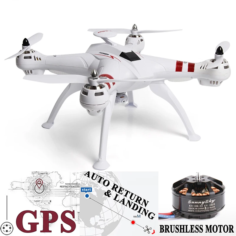

X16 GPS RC Drone with 1080P HD Camera Brushless Motor 2.4G 4CH 6Axis Quadcopter RTF Automatic Return Suit for Gopro