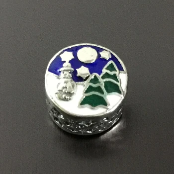 925 sterling silver hollow out cylinder bead with scenery of snowy evening fit Pd bracelets for women gift
925 sterling silver hollow out cylinder bead with scenery of snowy evening fit Pd bracelets for women gift