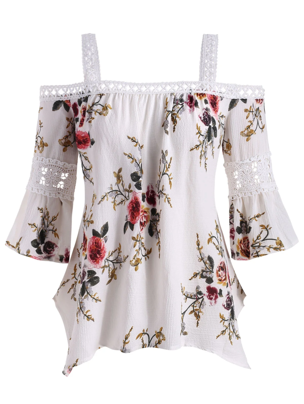 ROSE GAL Plus Size Women'S Shirt Summer Fashion Blouse Slash Neck Cold Off Shoulder Flare Sleeve Floral Print Blouse Ladies Top
ROSE GAL Plus Size Women'S Shirt Summer Fashion Blouse Slash Neck Cold Off Shoulder Flare Sleeve Floral Print Blouse Ladies Top