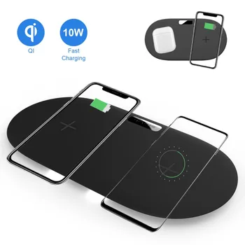 Dual Wireless Charger Qi Fast Charging Pad With Type-C Cable For iPhone X/XSXR/8 Samsung S10/S9 OnePlus 7/7Pro
Dual Wireless Charger Qi Fast Charging Pad With Type-C Cable For iPhone X/XSXR/8 Samsung S10/S9 OnePlus 7/7Pro