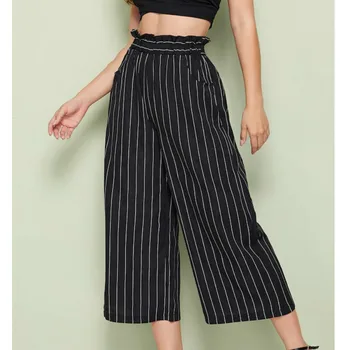 Women Boho Stripe Wide Leg High Waist Trousers Striped Palazzo Cropped Loose Pants
Women Boho Stripe Wide Leg High Waist Trousers Striped Palazzo Cropped Loose Pants