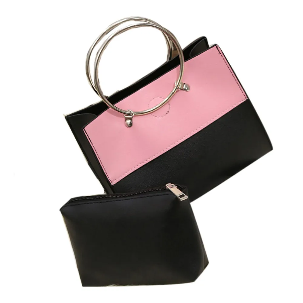 New Design Women Bag Top Iron Ring Handle Handbag Fashion Women Messenger Bags Handbags Ladies Casual PU Leather Bag bolsa
New Design Women Bag Top Iron Ring Handle Handbag Fashion Women Messenger Bags Handbags Ladies Casual PU Leather Bag bolsa