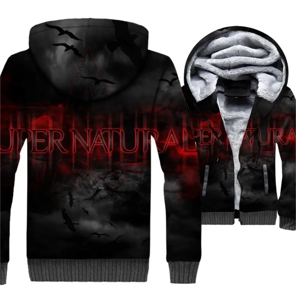 Supernatural Jacket 3D Print Hoodie Men Hooded Sweatshirt Winter Thick Fleece Warm Zip up Coat Hip Hop Streetwear Plus Size 5XL 
Supernatural Jacket 3D Print Hoodie Men Hooded Sweatshirt Winter Thick Fleece Warm Zip up Coat Hip Hop Streetwear Plus Size 5XL