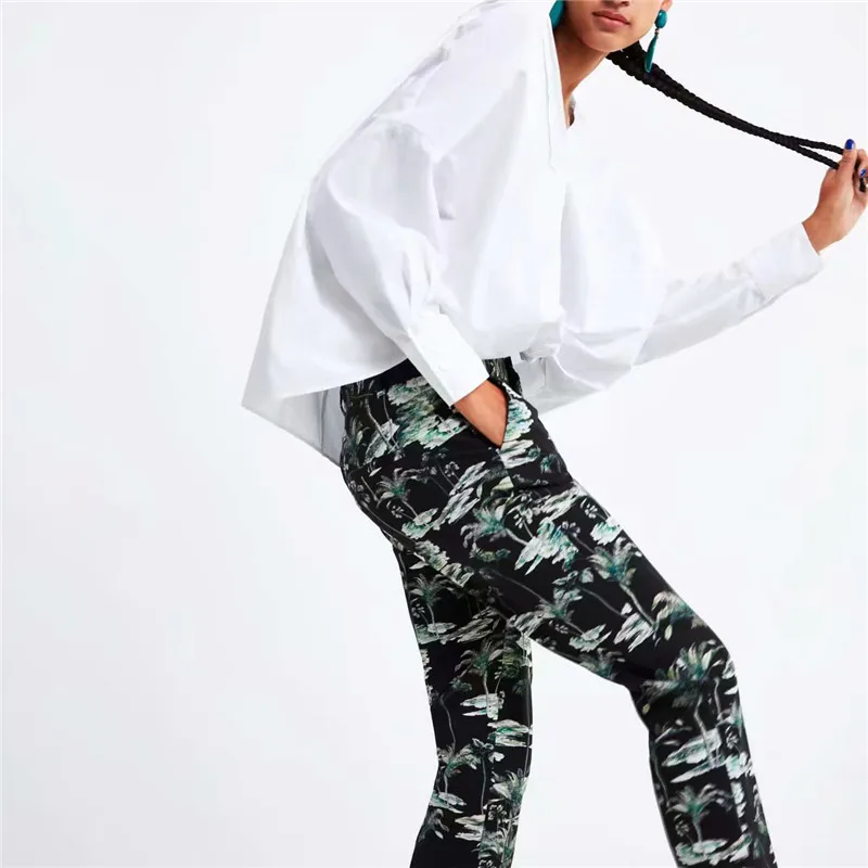 High Quality 2019 Spring New Women Fashion Casual Printing Mid Wasit Ankle-length Straight Pants
High Quality 2019 Spring New Women Fashion Casual Printing Mid Wasit Ankle-length Straight Pants