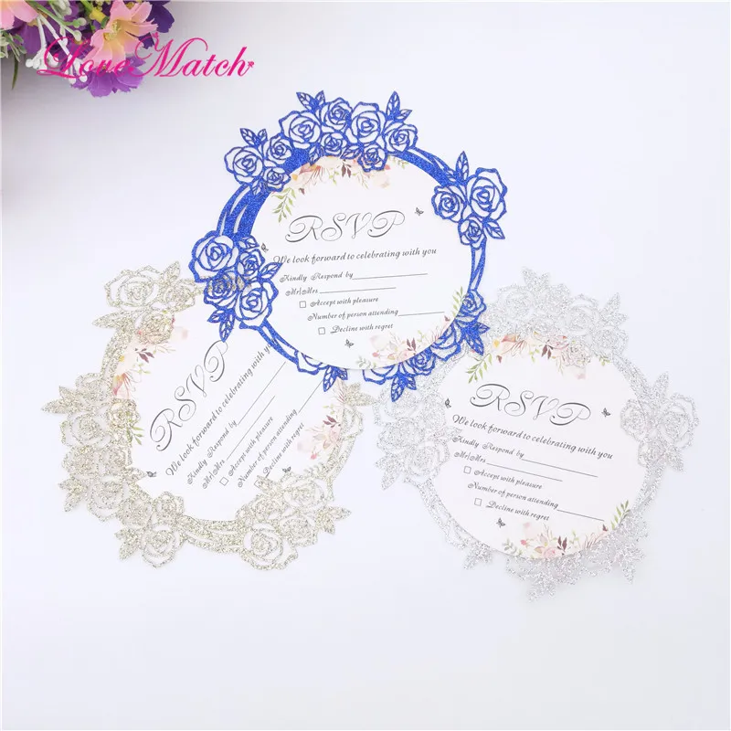 1Set Flower Glitter Paper Laser Cut Invitation Cards Wedding Invitations Card With Envelope Wedding Decoration Supplies
1Set Flower Glitter Paper Laser Cut Invitation Cards Wedding Invitations Card With Envelope Wedding Decoration Supplies