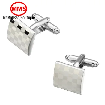 MeMolissa Fashion Luxury shirt square laser silver cufflink for mens Brand cuff buttons cuff links High Quality abotoaduras
MeMolissa Fashion Luxury shirt square laser silver cufflink for mens Brand cuff buttons cuff links High Quality abotoaduras