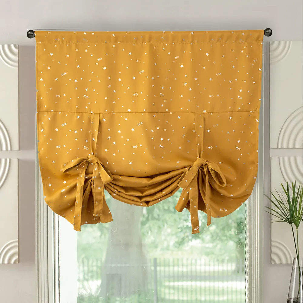 Romantic Blackout Star Tie Up Curtain Sheer Shade Short Roman Sheer Balloon Curtain For Living Room Window
Romantic Blackout Star Tie Up Curtain Sheer Shade Short Roman Sheer Balloon Curtain For Living Room Window