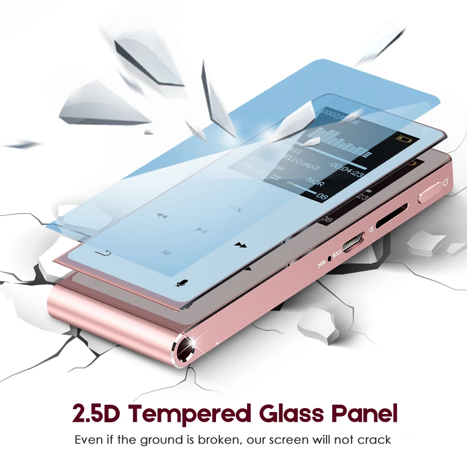 MP3 Hifi Player 1.8 Inch Screen 100% Original Ultrathin Music Player 8GB Storage 2.5D Tempered Glass Touchpad Voice Recording
MP3 Hifi Player 1.8 Inch Screen 100% Original Ultrathin Music Player 8GB Storage 2.5D Tempered Glass Touchpad Voice Recording