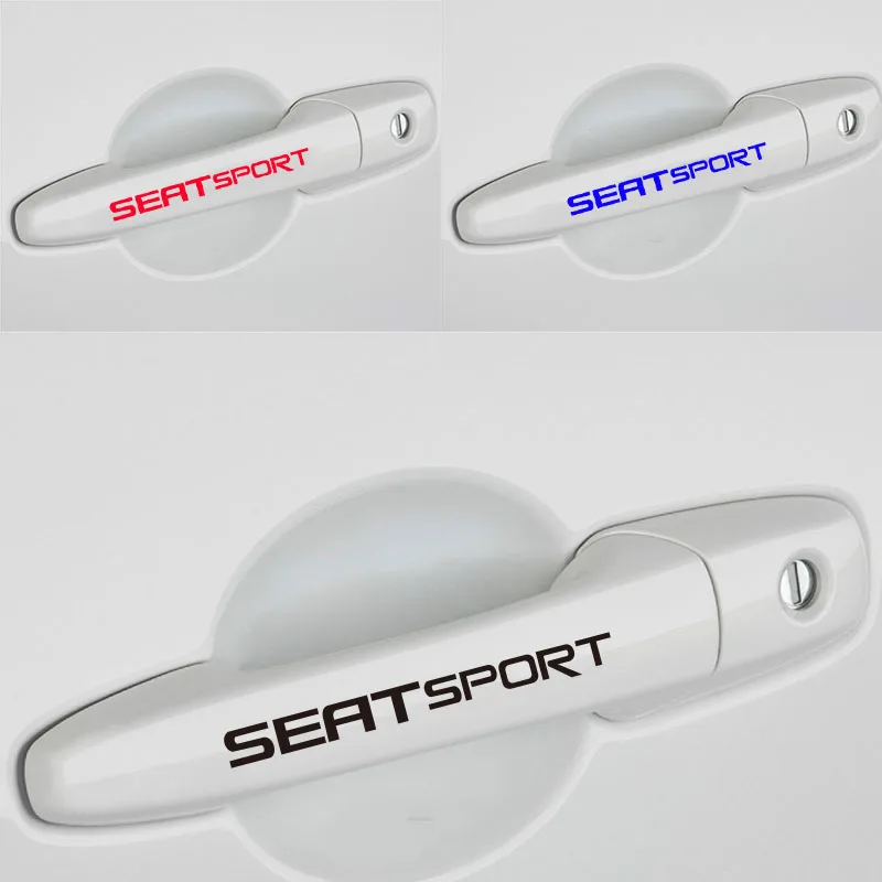 4pcs for SEAT SPORT Decal Sticker Racing Car Door Handle logo emblem Performance Motorsport Ibiza Cupra Leon FR TDi #0096
4pcs for SEAT SPORT Decal Sticker Racing Car Door Handle logo emblem Performance Motorsport Ibiza Cupra Leon FR TDi #0096