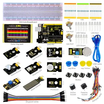 Keyestudio Sensor Starter Kit - K2 For Arduino Education Learning Programming+ UNO R3+LM35+PIR Motion /29 Items+Free shipping
Keyestudio Sensor Starter Kit - K2 For Arduino Education Learning Programming+ UNO R3+LM35+PIR Motion /29 Items+Free shipping