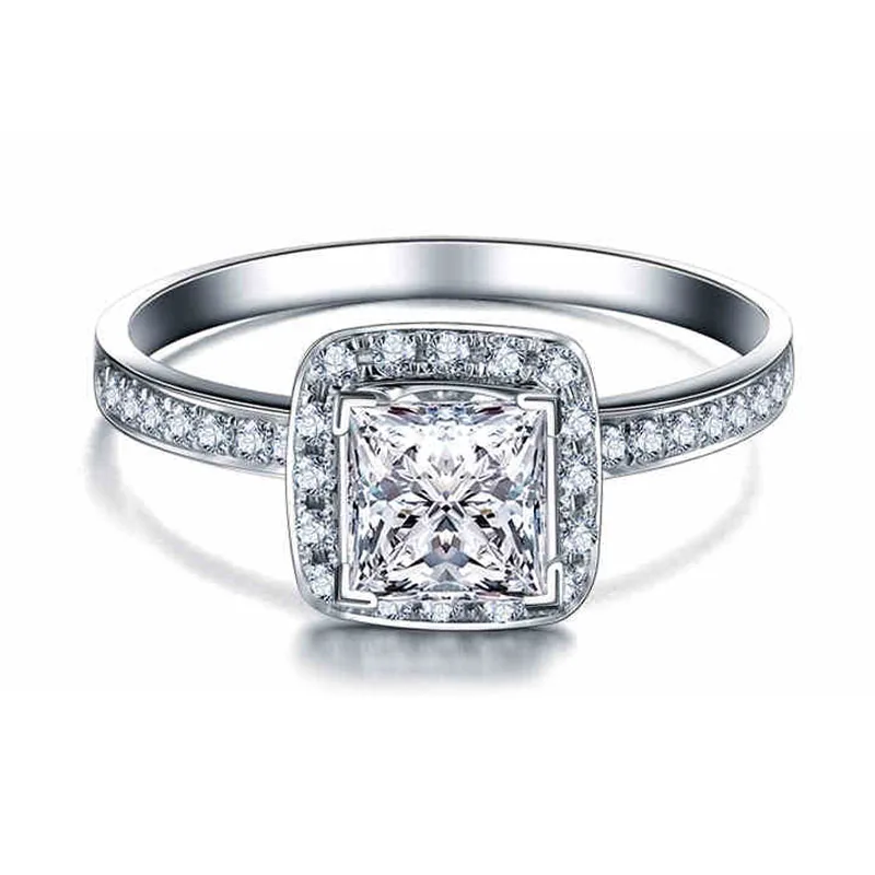 Engagement Ring Women 5mm Princess Cut Cubic Zirconia Proposal Ring Genuine 925 Sterling Silver Ring Gift for Girlfriend
Engagement Ring Women 5mm Princess Cut Cubic Zirconia Proposal Ring Genuine 925 Sterling Silver Ring Gift for Girlfriend