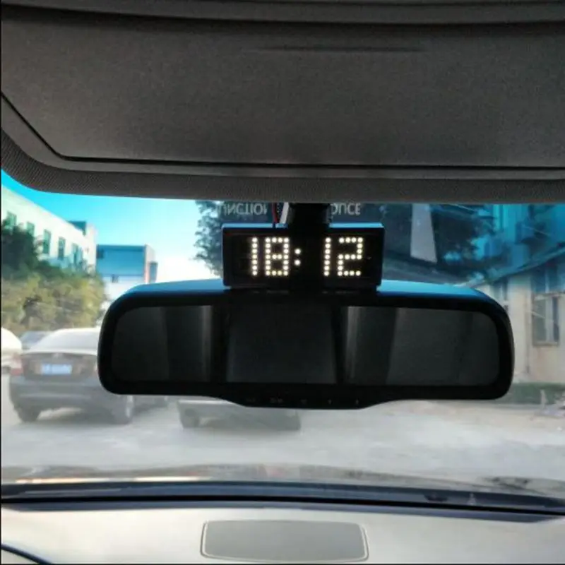 Car LED Dot Matrix Clock Temperature Voltage Display 4.0 ~ 25V Multi-function 3in1 Time Thermometer Voltmeter -DR56O
Car LED Dot Matrix Clock Temperature Voltage Display 4.0 ~ 25V Multi-function 3in1 Time Thermometer Voltmeter -DR56O