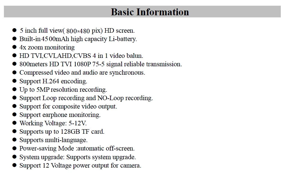 5inch monitor data-2