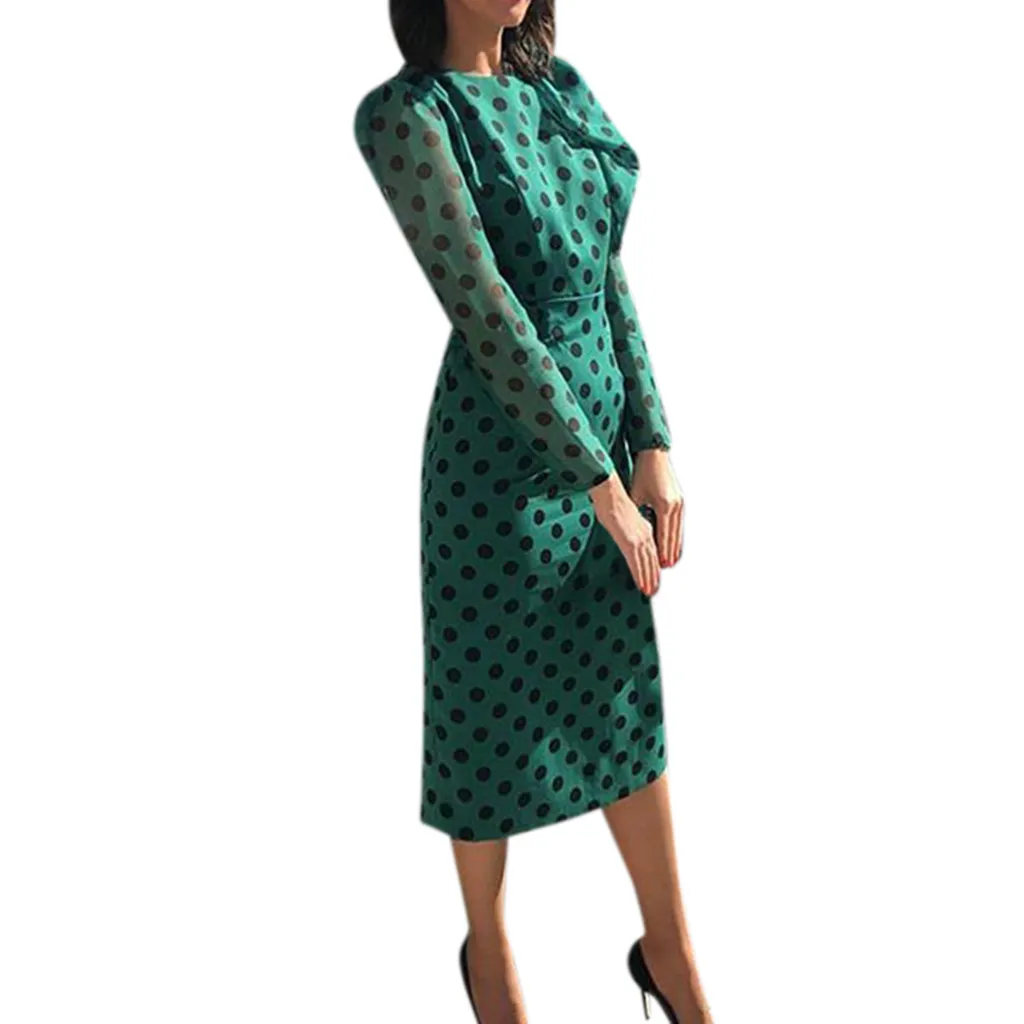 JAYCOSIN Dress Women Party Night Vintage Lady Office Dots Bodycon Backless Sexy Long Sleeve Women Dresses Knee Length Vestidos
JAYCOSIN Dress Women Party Night Vintage Lady Office Dots Bodycon Backless Sexy Long Sleeve Women Dresses Knee Length Vestidos
