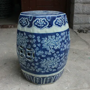 Jingdezhen Ceramic stool Hand-painted Ancient Blue And White Peony Octagonal stool Outdoor Balcony porcelain stool
Jingdezhen Ceramic stool Hand-painted Ancient Blue And White Peony Octagonal stool Outdoor Balcony porcelain stool
