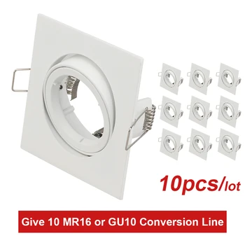 Adjustable Downlight Frame Square Black Silver Halogen Led Spotlights Fitting MR16 GU10 Socket Recessed Spot Lamp Fittings
Adjustable Downlight Frame Square Black Silver Halogen Led Spotlights Fitting MR16 GU10 Socket Recessed Spot Lamp Fittings