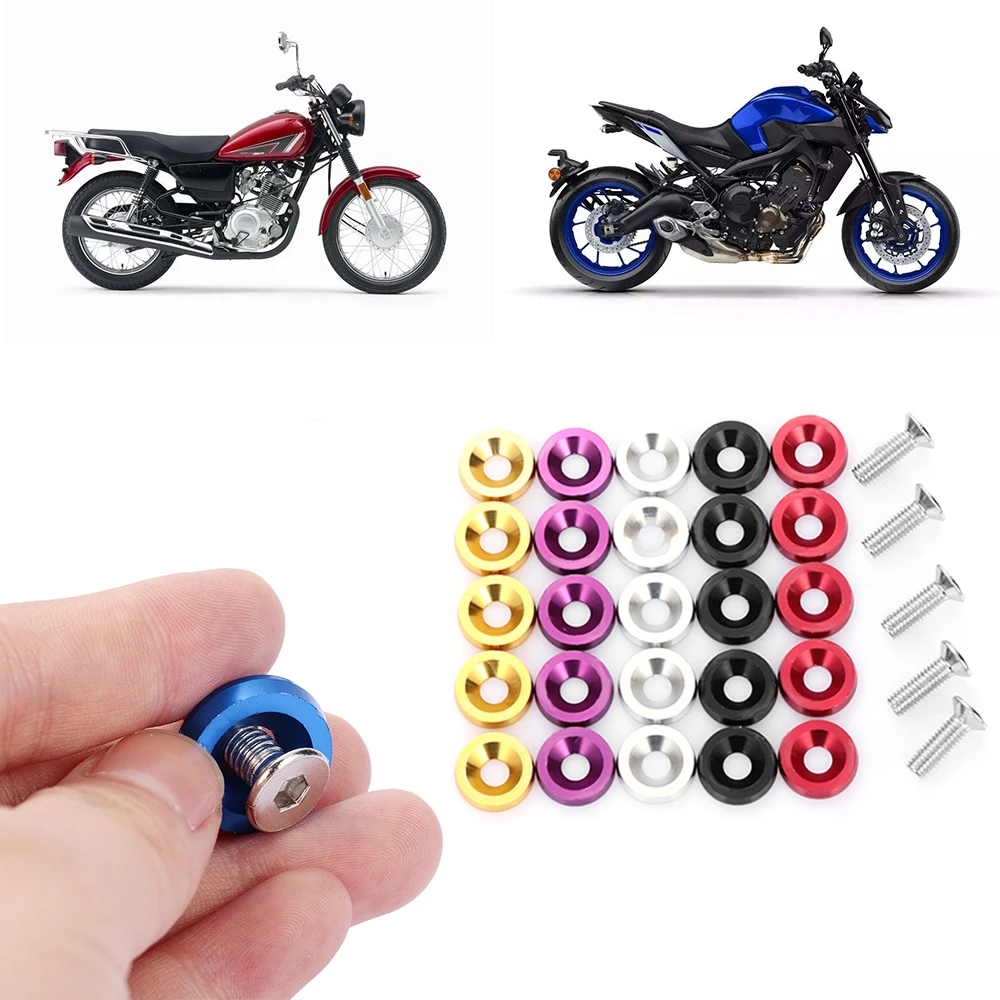 10pcs JDM Style Universal Fender Washers License Plate Bolts Washer Kits M6 Aluminum Modification Car Styling Accessories 
10pcs JDM Style Universal Fender Washers License Plate Bolts Washer Kits M6 Aluminum Modification Car Styling Accessories