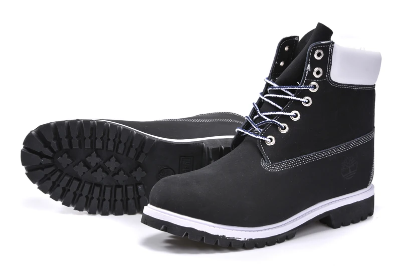 timberland black and white