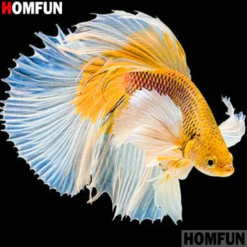HOMFUN Full Square/Round Drill 5D DIY Diamond Painting "Animal goldfish" 3D Diamond Embroidery Cross Stitch Home Decor A19803
HOMFUN Full Square/Round Drill 5D DIY Diamond Painting "Animal goldfish" 3D Diamond Embroidery Cross Stitch Home Decor A19803