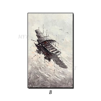 MYT Chinese Style Boats Sail In The River 100% Handpainted Oil Paintings On Canvas Color Abstract Pictures For Living Room Wall
MYT Chinese Style Boats Sail In The River 100% Handpainted Oil Paintings On Canvas Color Abstract Pictures For Living Room Wall