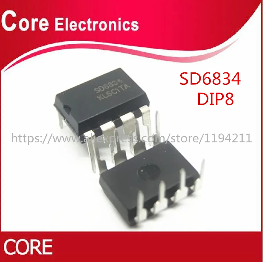 100 шт./лот SD6834 6834 LCD управление | Электронные компоненты и принадлежности
