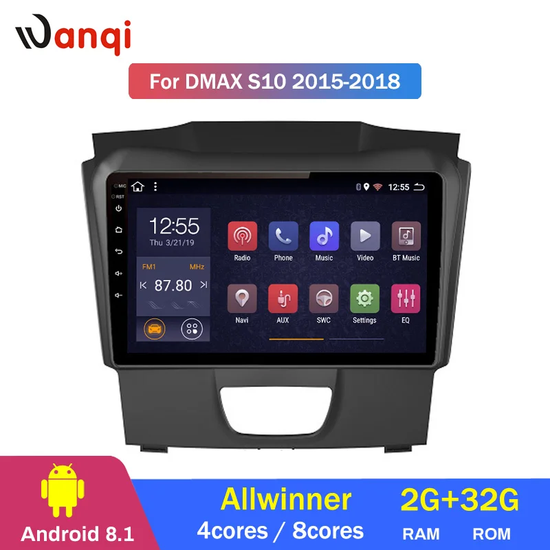 2G RAM 32G ROM Car Radio For Isuzu D-MAX DMAX S10 2015-2018 Android 8.1 HD 9 inch GPS Navigation Multimedia Player
2G RAM 32G ROM Car Radio For Isuzu D-MAX DMAX S10 2015-2018 Android 8.1 HD 9 inch GPS Navigation Multimedia Player