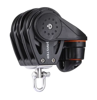 Marine Boat Sailboat Dinghy 57mm 2 1/4 Inch Ratchet Triple Swivel Shackle Fairlead Cleat Block Small Boat Block Master RA-0512F 
Marine Boat Sailboat Dinghy 57mm 2 1/4 Inch Ratchet Triple Swivel Shackle Fairlead Cleat Block Small Boat Block Master RA-0512F