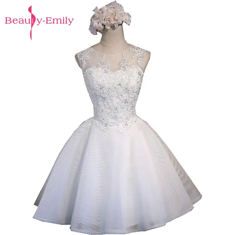 Beauty-Emilly Real Photos Ivory Tulle Prom Dresses 2017 Scoop Appliques Lace-Up Knee-Lingth Prom Dress Short Evening Party Gowns
Beauty-Emilly Real Photos Ivory Tulle Prom Dresses 2017 Scoop Appliques Lace-Up Knee-Lingth Prom Dress Short Evening Party Gowns