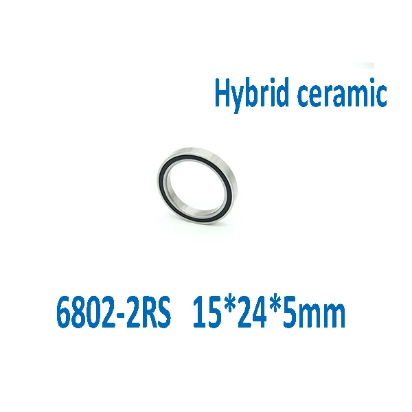 Free shippng 2Pcs 6802 2RS Si3N4 Ceramic Ball Bearing Rubber Sealed 61802 Bike bicycle Parts 15x24x5mm 6802 rs
Free shippng 2Pcs 6802 2RS Si3N4 Ceramic Ball Bearing Rubber Sealed 61802 Bike bicycle Parts 15x24x5mm 6802 rs