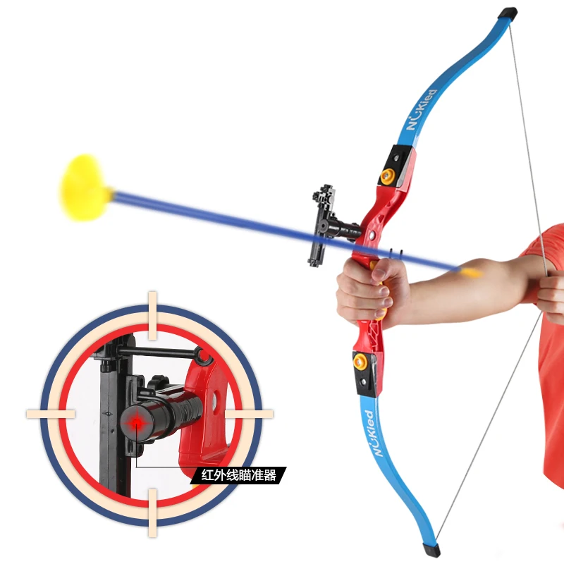Toy Bow and Arrows for Kids Children Outdoor Mini Crossbow Bow and Arrow Suit Model Boy Shooting Toy Gifts Sucker Bullet