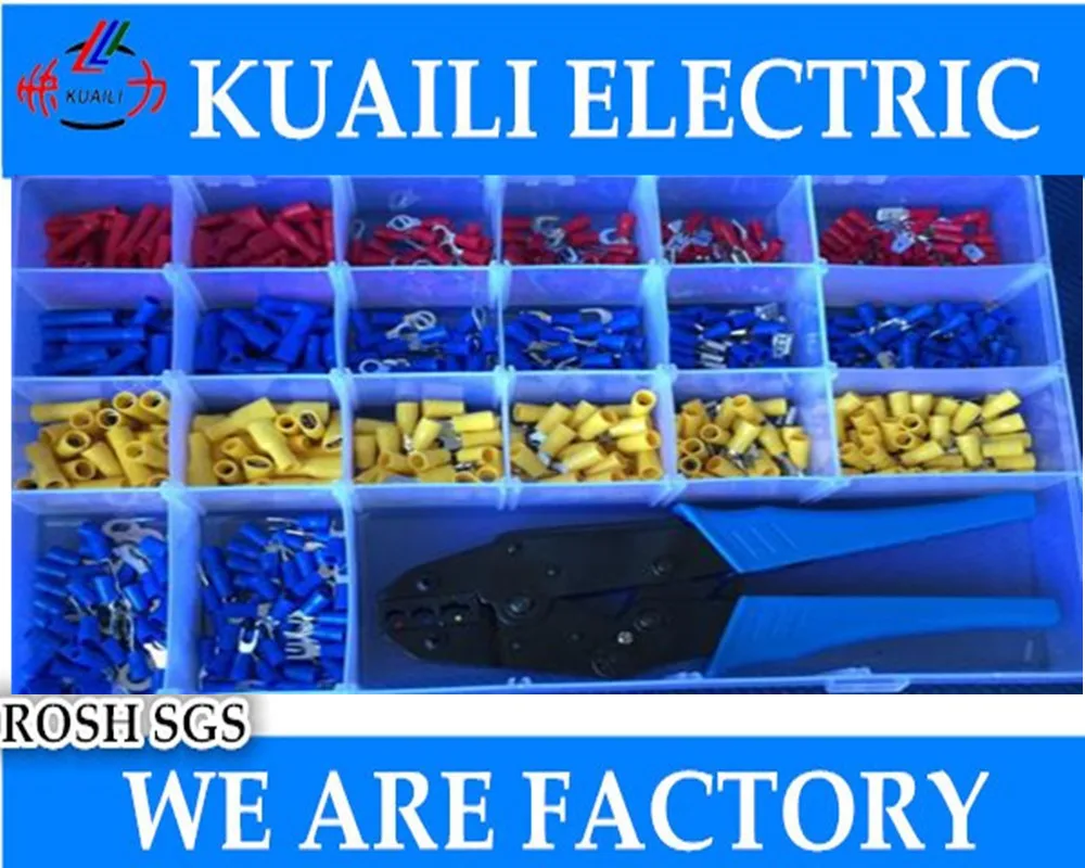 650pcs Assorted Insulated Terminal Assortment Kit Electrical Terminator professional tools ratchet crimping plier LY-03C
650pcs Assorted Insulated Terminal Assortment Kit Electrical Terminator professional tools ratchet crimping plier LY-03C