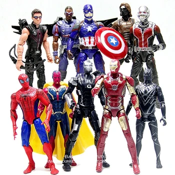 Disney Marvel Avengers 10pcs/set Iron Man Captain America Ant Man Action Figure Anime Mini Decoration PVC Collection Toy model
Disney Marvel Avengers 10pcs/set Iron Man Captain America Ant Man Action Figure Anime Mini Decoration PVC Collection Toy model
