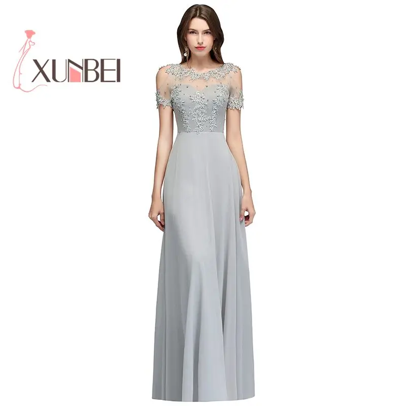 Vestido de festa longo Elegant Illusion Silver Appliqued Pears Evening Dresses Long 2019 Short Sleeves Prom Dresses Party Gowns
Vestido de festa longo Elegant Illusion Silver Appliqued Pears Evening Dresses Long 2019 Short Sleeves Prom Dresses Party Gowns