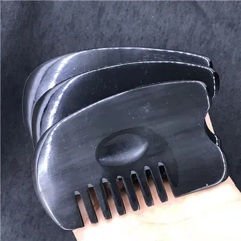 10 Black buffalo horn scraping comb six teeth gua-sha plate head face back legs wet ribs Beauty salon stick face facial meridian
10 Black buffalo horn scraping comb six teeth gua-sha plate head face back legs wet ribs Beauty salon stick face facial meridian