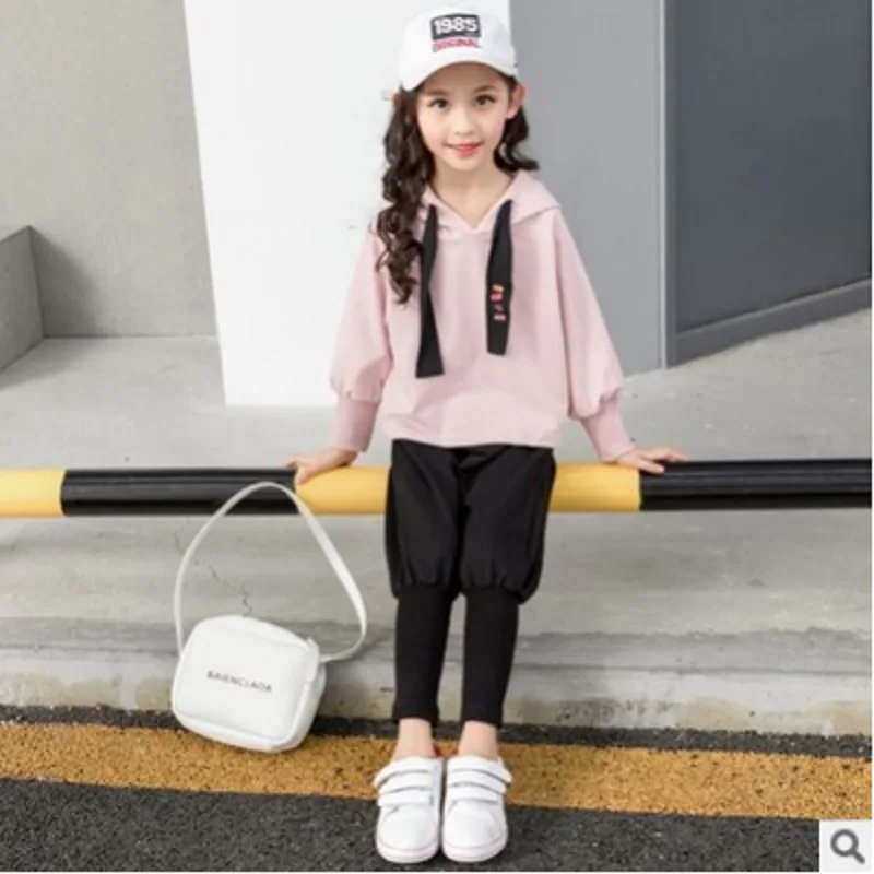Girls Hoody Harem Pant Clothing Set 2019 New Spring/Autumn Kids Clothes Sets Children's 2 Solid Colors Suits Size110-160 ly132
Girls Hoody Harem Pant Clothing Set 2019 New Spring/Autumn Kids Clothes Sets Children's 2 Solid Colors Suits Size110-160 ly132