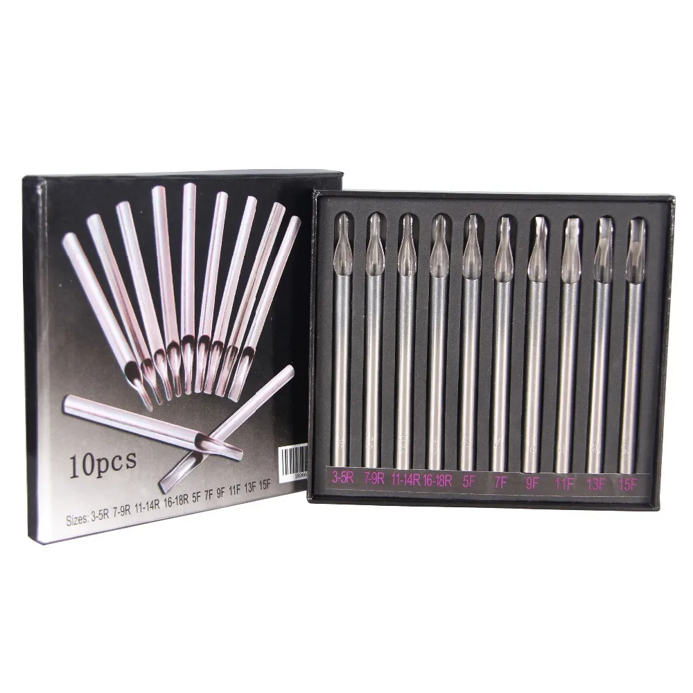 10Pcs Sizes Long Tattoo Tips 304 Stainless Steel Tattoo Nozzle Tips for Tattoo Needles Machine Supply Professional Tattoo Tips
10Pcs Sizes Long Tattoo Tips 304 Stainless Steel Tattoo Nozzle Tips for Tattoo Needles Machine Supply Professional Tattoo Tips