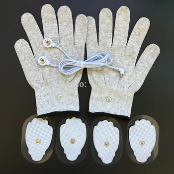 1Pair Tens Conductive Gloves +4PCS Hand-Shape Electrode Pads +1PC 2.5mm Plug Cable For Body Digital Massager
1Pair Tens Conductive Gloves +4PCS Hand-Shape Electrode Pads +1PC 2.5mm Plug Cable For Body Digital Massager